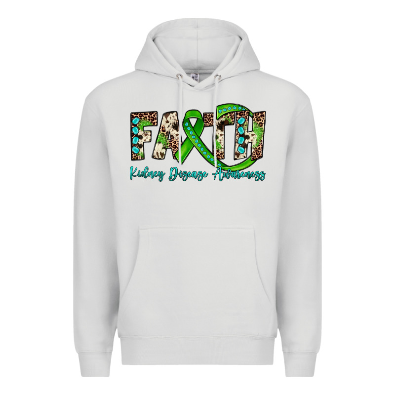 Faith Kidney Disease Awareness Premium Hoodie by JahusDesignShop | Teevron