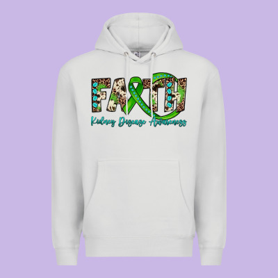 Faith Kidney Disease Awareness Premium Hoodie Designed By Jahusdesignshop
