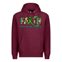 Burgundy faith kidney disease awareness Premium Hoodie - JahusDesignShop