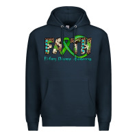Navy faith kidney disease awareness Premium Hoodie - JahusDesignShop