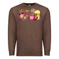 Chestnut boss lady coffee cups with money Premium Sweatshirt - texasbilliewilder