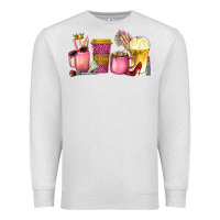Oatmeal Heather boss lady coffee cups with money Premium Sweatshirt - texasbilliewilder