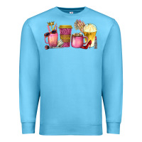 Ocean Blue boss lady coffee cups with money Premium Sweatshirt - texasbilliewilder