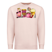Pale Pink boss lady coffee cups with money Premium Sweatshirt - texasbilliewilder