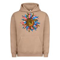 Pigment Burro sunflower front Urban Hoodie - AdoDesignShop