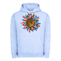 Pigment Grape Ice sunflower front Urban Hoodie - AdoDesignShop