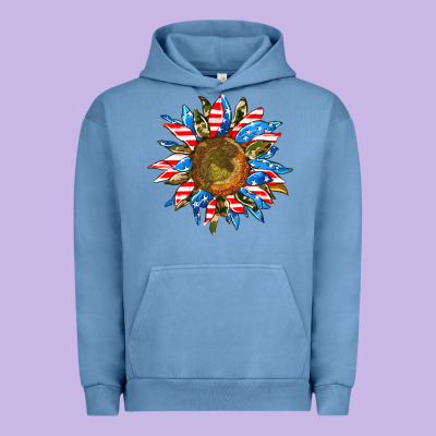 Sunflower Front Urban Hoodie Designed By Adodesignshop