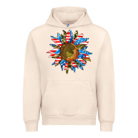 Sandshell sunflower front Urban Hoodie - AdoDesignShop
