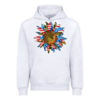 White sunflower front Urban Hoodie - AdoDesignShop