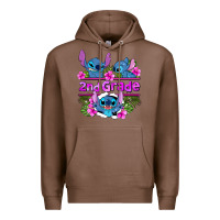 Chestnut preview flower stitch 2nd grade Premium Hoodie - AdoDesignShop