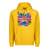 Lemon preview flower stitch 2nd grade Premium Hoodie - AdoDesignShop