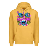 Mustard preview flower stitch 2nd grade Premium Hoodie - AdoDesignShop