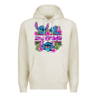 Oatmeal Heather preview flower stitch 2nd grade Premium Hoodie - AdoDesignShop