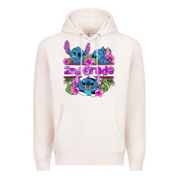 Pale Pink preview flower stitch 2nd grade Premium Hoodie - AdoDesignShop