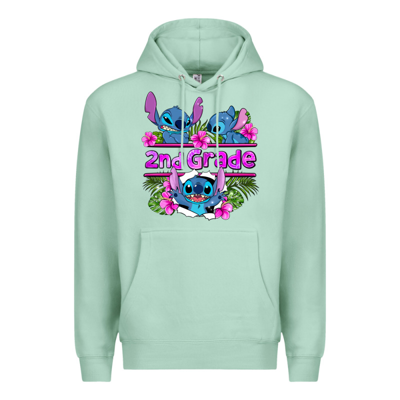 Preview Flower Stitch 2nd Grade Premium Hoodie by AdoDesignShop | Teevron