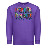 Purple i speak my mind because it hurts to bite my tongue Premium Sweatshirt - Zillion Design Studio