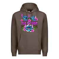 Coffee preview flower stitch 1st grade Premium Hoodie - AdoDesignShop