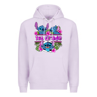 Lilac preview flower stitch 1st grade Premium Hoodie - AdoDesignShop