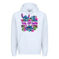 White preview flower stitch 1st grade Premium Hoodie - AdoDesignShop