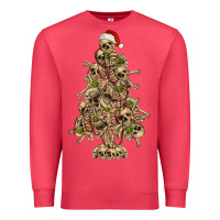 Cardinal Skeleton Christmas Tree Premium Sweatshirt - RanaPortraitStore