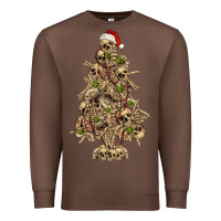 Chestnut Skeleton Christmas Tree Premium Sweatshirt - RanaPortraitStore