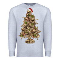 Heather Grey Skeleton Christmas Tree Premium Sweatshirt - RanaPortraitStore