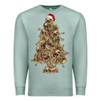 Seafoam Skeleton Christmas Tree Premium Sweatshirt - RanaPortraitStore