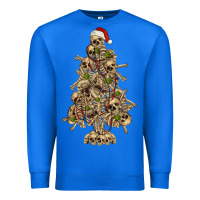 True Royal Skeleton Christmas Tree Premium Sweatshirt - RanaPortraitStore