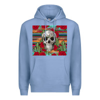 Colony Blue skull cactus Premium Hoodie - JahusDesignShop