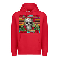 Red skull cactus Premium Hoodie - JahusDesignShop