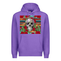 Purple skull cactus Premium Hoodie - JahusDesignShop