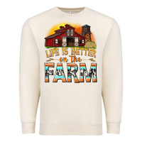 Sandshell life is better on the farm with barn Premium Sweatshirt - texasbilliewilder