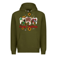 Army Green dental merry Christmas Premium Hoodie - JahusDesignShop