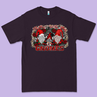Chillin With My Gnomies Premium Tee Designed By Sublimationcraftshop
