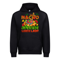 Black nacho average lunch lady  with nacho Urban Hoodie - AdoDesignShop