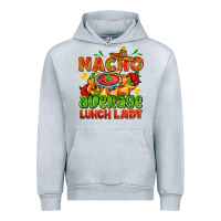 Heather Grey nacho average lunch lady  with nacho Urban Hoodie - AdoDesignShop