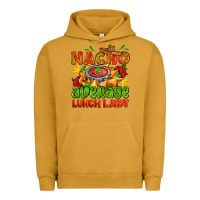 Pigment Peanut Butter nacho average lunch lady  with nacho Urban Hoodie - AdoDesignShop