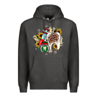 Charcoal Heather Christmas dental sunflower Premium Hoodie - JahusDesignShop