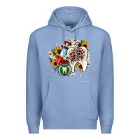 Colony Blue Christmas dental sunflower Premium Hoodie - JahusDesignShop