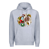 Heather Grey Christmas dental sunflower Premium Hoodie - JahusDesignShop