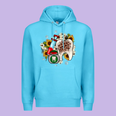 Christmas Dental Sunflower Premium Hoodie Designed By Jahusdesignshop