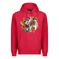 Cardinal Christmas dental sunflower Premium Hoodie - JahusDesignShop