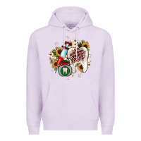 Lilac Christmas dental sunflower Premium Hoodie - JahusDesignShop