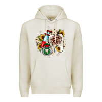 Oatmeal Heather Christmas dental sunflower Premium Hoodie - JahusDesignShop