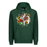 Sports Green Christmas dental sunflower Premium Hoodie - JahusDesignShop