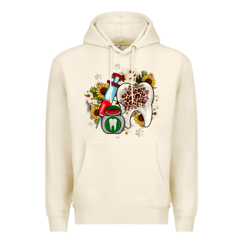 Christmas Dental Sunflower Premium Hoodie by JahusDesignShop | Teevron