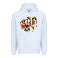 White Christmas dental sunflower Premium Hoodie - JahusDesignShop