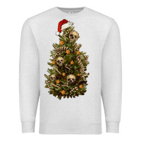 Oatmeal Heather Skeleton merry christmas tree Premium Sweatshirt - RanaPortraitStore