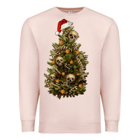 Pale Pink Skeleton merry christmas tree Premium Sweatshirt - RanaPortraitStore