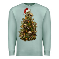 Seafoam Skeleton merry christmas tree Premium Sweatshirt - RanaPortraitStore